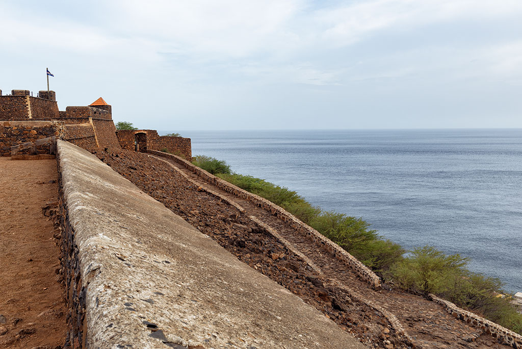 Vista al mar desde Fortaleza de Sao felipe Cidade Velha