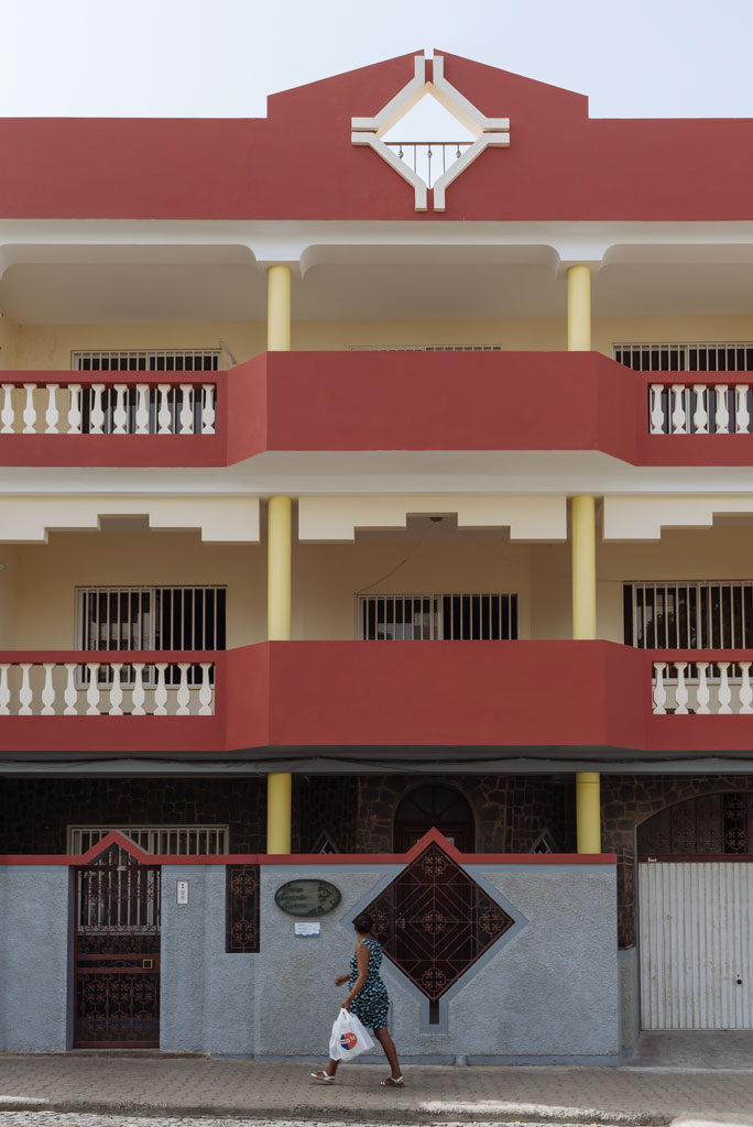 Fachada de la casa de Cesária Évora en Mindelo