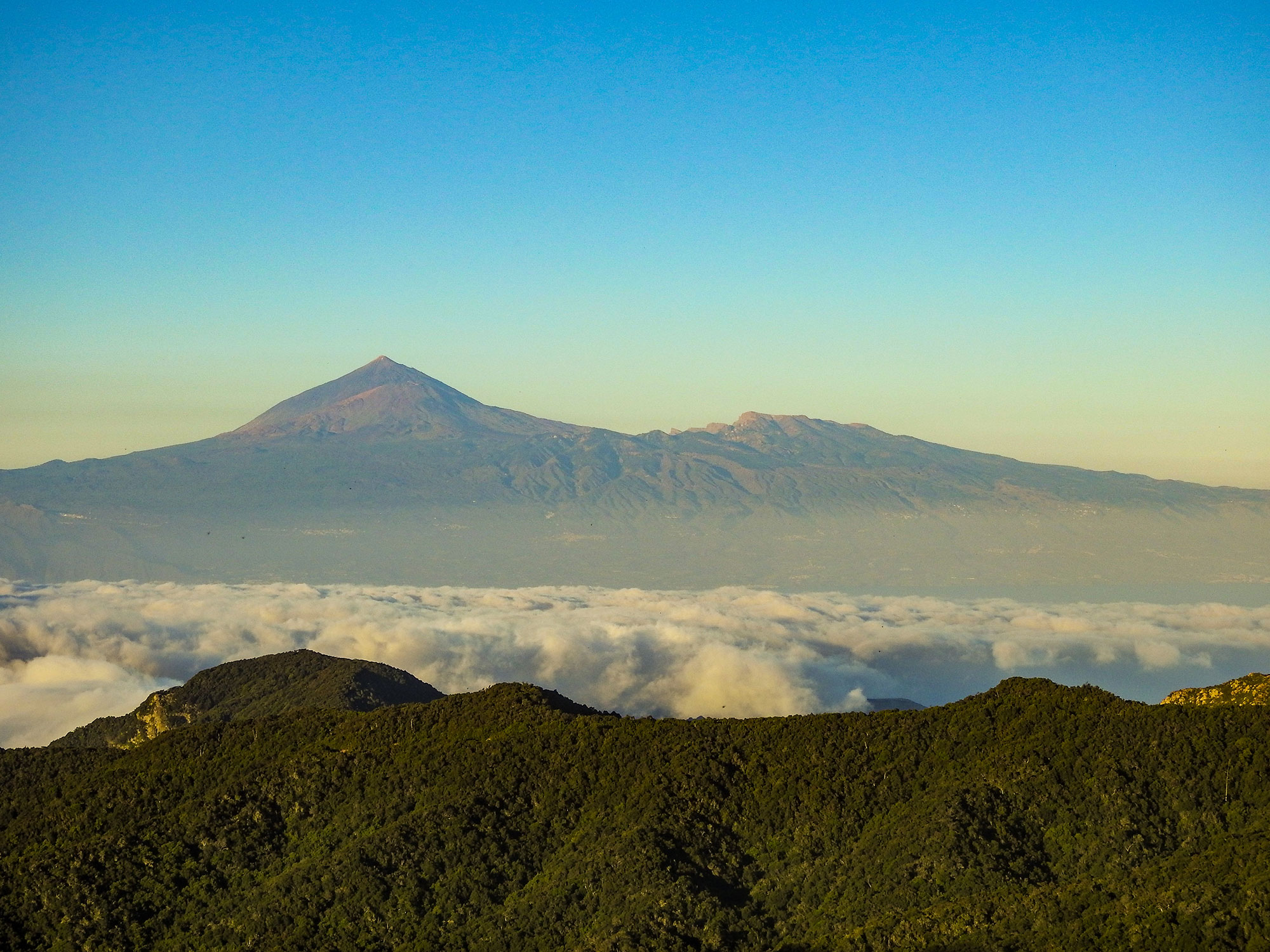 El teide desde Alto de Garajonay