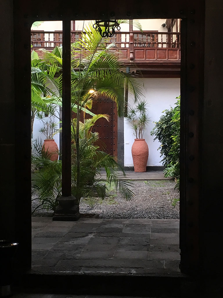 Patio en casa histórica