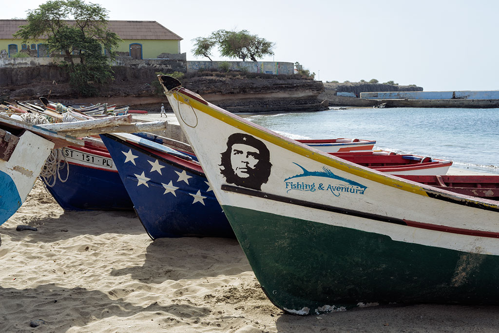 Barcas de pescadores en Tarrafal