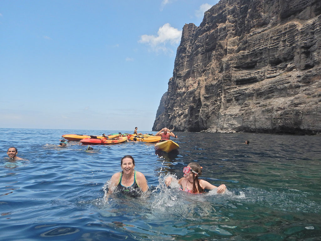 kayak en Los Gigantes