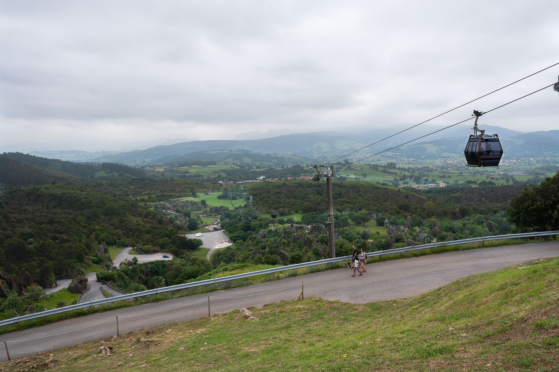 Vista desde el aire de Parque de la Naturaleza de Cabárceno