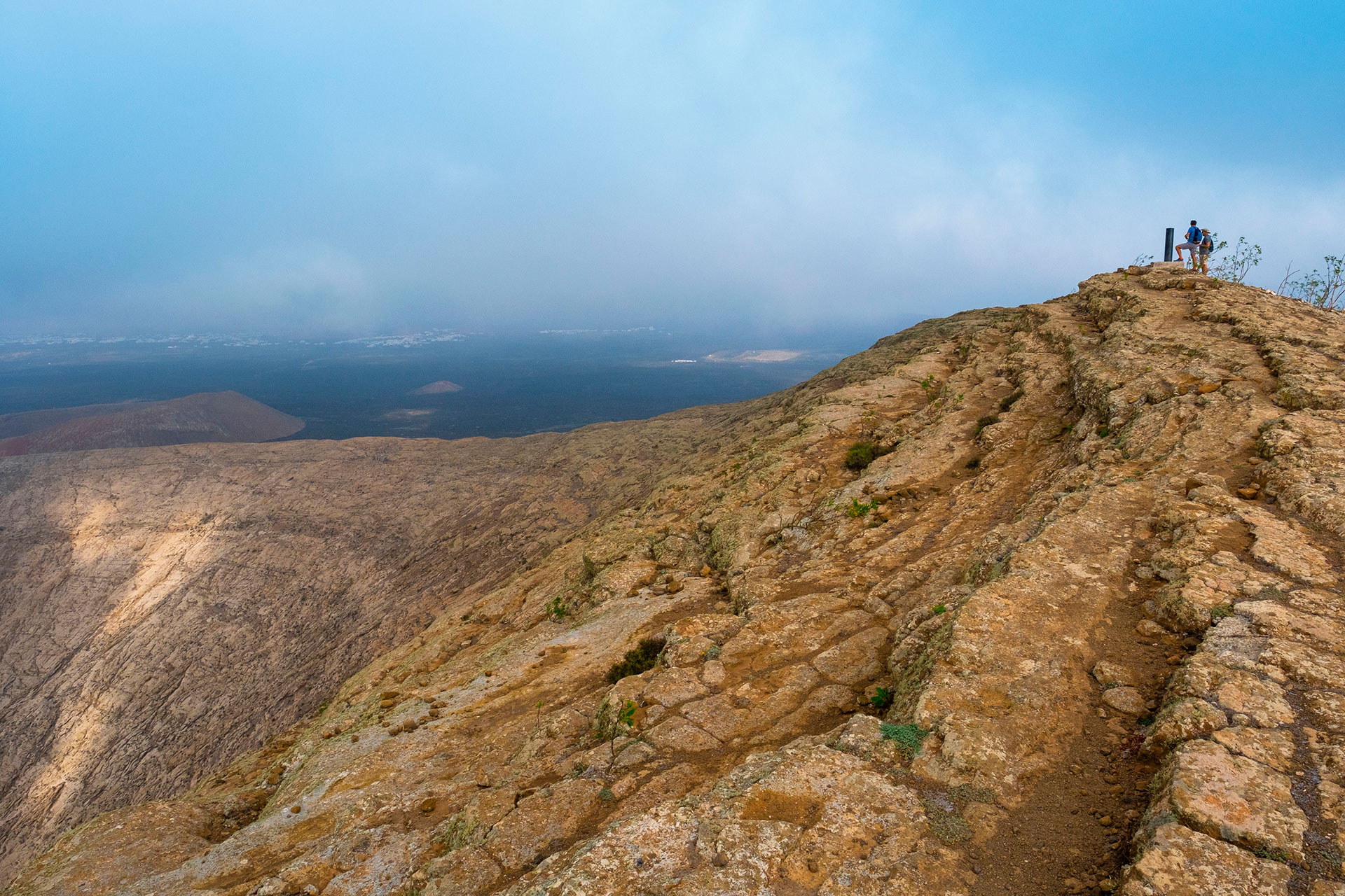 Caldera blanca en Lanzarote