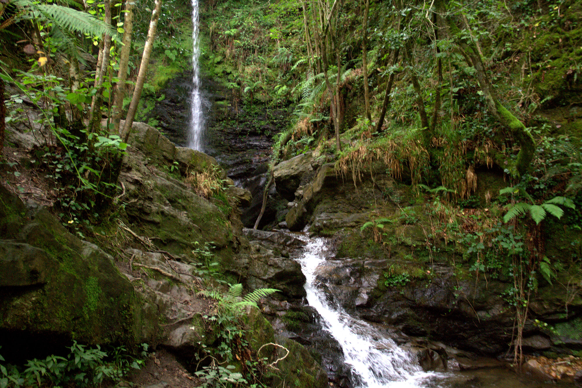 Cascadas de Ursula otoño en Cantabria