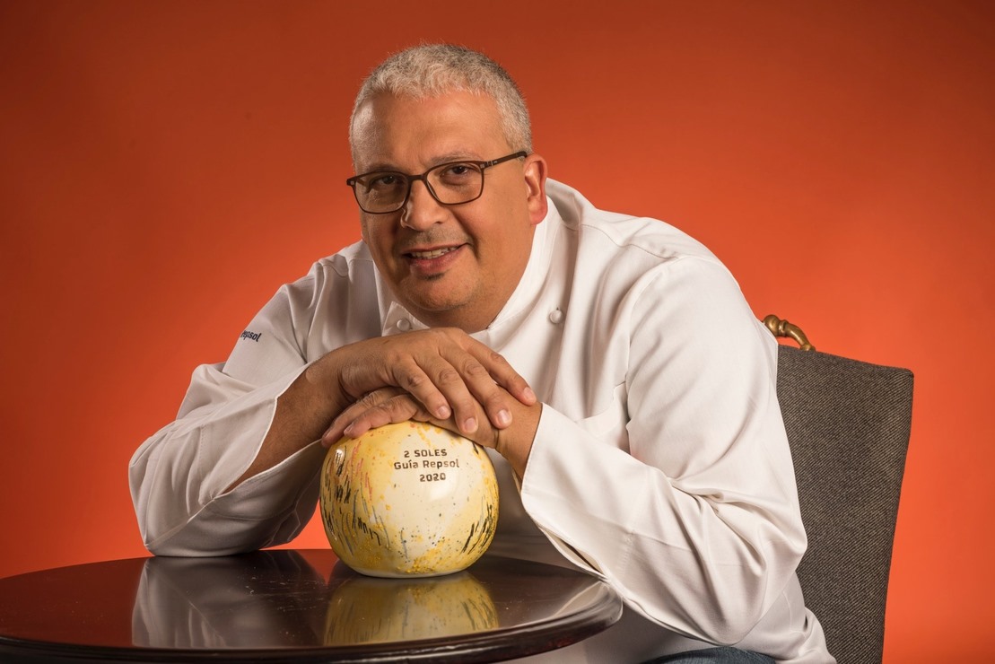 Germán Ortega chef de La aquarela Estrella Michelin