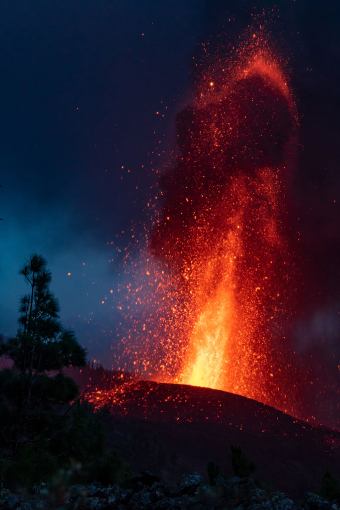 visita al volcán de La Palma