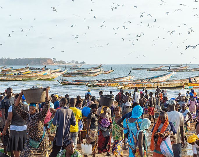 Playa de Tanji en Gambia