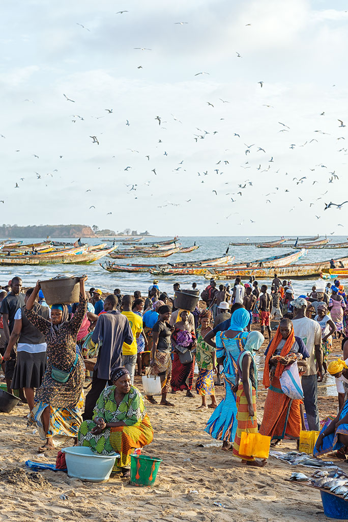 Playa de Tanji en Gambia