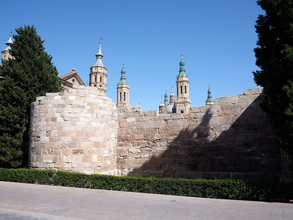 Murallas romanas en Zaragoza