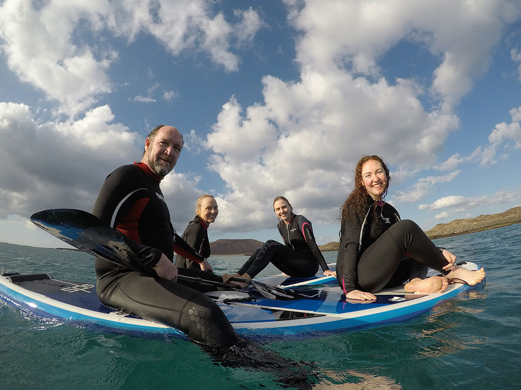 Paddle surf en Islote de Lobos