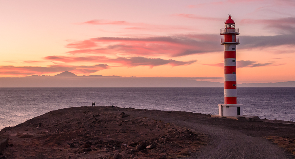 Faro en costa norte de gran canaria