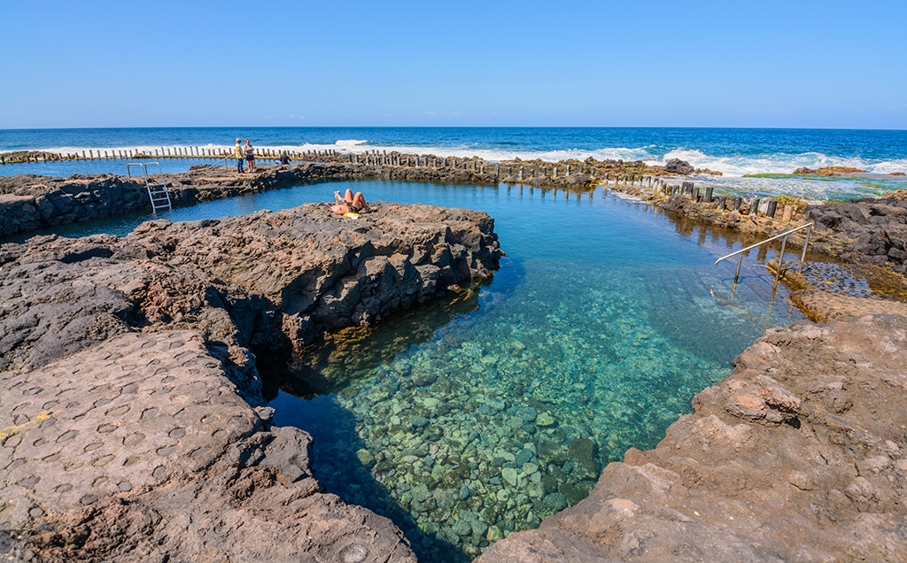 Piscina natural en costa norte de Gran Canaria